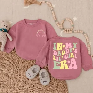 In My Daddy’s Girl Era Romper, , Daddy’s Girl Bubble Romper, Cute Baby Girl Gift