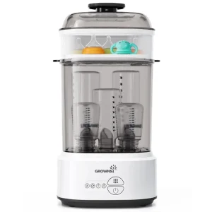 Compact Electric Steam Baby Bottle Sterilizer (Esterilizador de Biberones), Bottle Sanitizer for Baby Bottles, Pacifiers