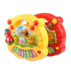 Baby Musical Toy With Animal Sound Kids Piano Keyboard Flashing Music Instrument Early Educational Toys For Children