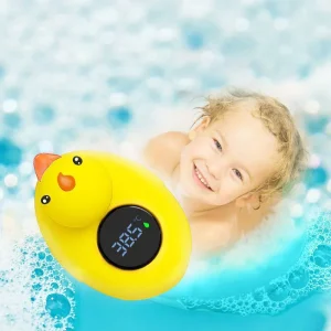 Little Yellow Duck  Baby Bathtub  Water Temperature Sensor Floating Waterproof Baby