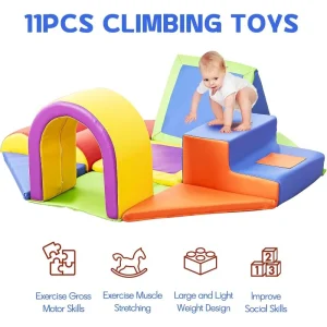 Toys for Toddlers, 11pcs Toddler Climbing Toys Soft Play Foam Climbing Blocks