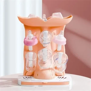 Creative Baby Bottle Rack Vertical  Drying Stand for Easy Storage